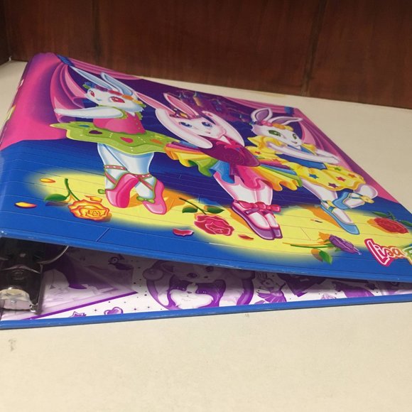 Lisa Frank Ballerina Bunnies 3 Ring Binder - Picture 4 of 10